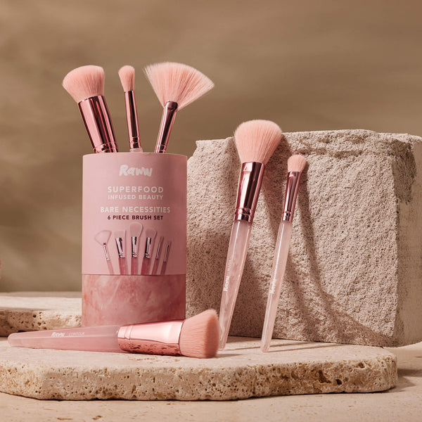 Raww Bare Essentials Make Up Brush Set 6 piece