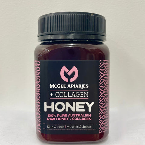 McGee Apiaries - 100% Pure Australian Raw Honey + Collagen (450g)