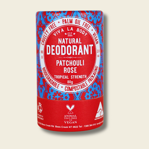 Viva La Body - Natural Deodorant - Patchouli Rose (80g)