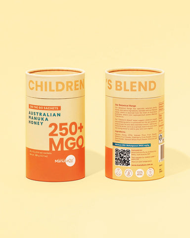 ManukaOz -MGO 250+ Australian Manuka Honey Children's Blend - 30 x 12 g Sachets