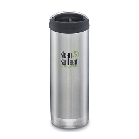 Klean Kanteen 隔热 TKWide 带咖啡帽 - 拉丝不锈钢 16 盎司（473 毫升）