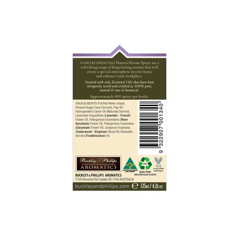 Gumleaf Essentials Room Spray - Relaxing 125ml