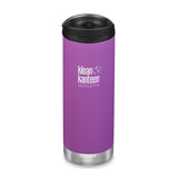 Klean Kanteen 隔热 TKWide 带咖啡帽 - 浆果色 16 盎司（473 毫升）