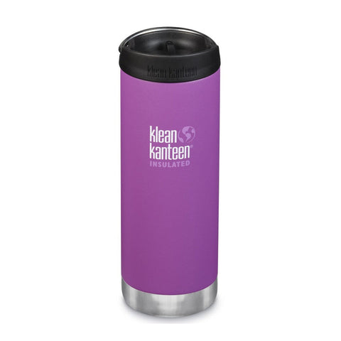 Klean Kanteen 隔热 TKWide 带咖啡帽 - 浆果色 16 盎司（473 毫升）
