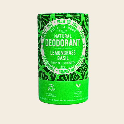 Viva La Body - Natural Deodorant - Lemongrass Basil (65g)