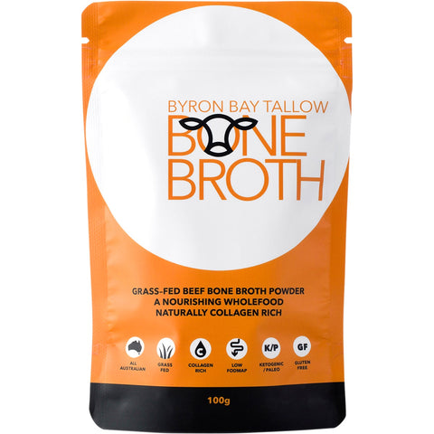 Byron Bay Tallow - Grass Fed Beef Bone Broth Powder - 100g
