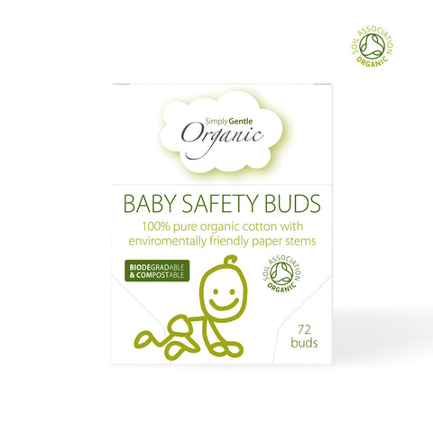 Simply Gentle Organic Baby Safety Buds - 72 Pack
