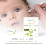 Simply Gentle Organic Baby Safety Buds - 72 Pack
