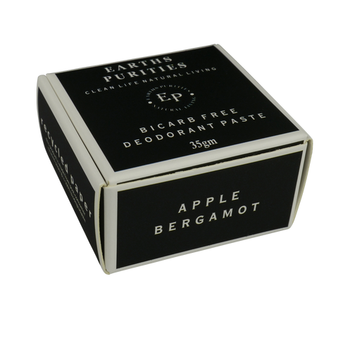 Earths Purities - Bicarb Free Deodorant Paste - Apple Bergamot (35g) Best Before 06/2024