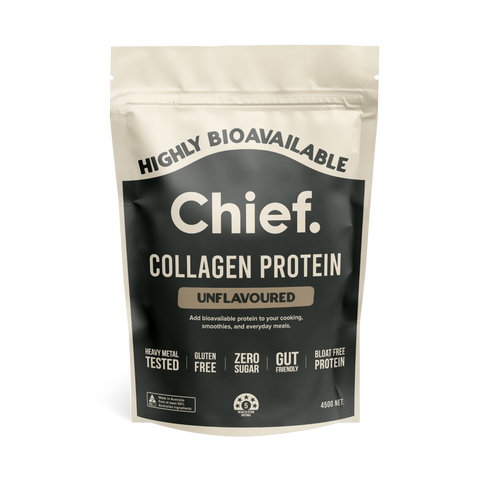 Chief Nutrition Grass Fed Collagen Protein Powder - Unflavoured 450g