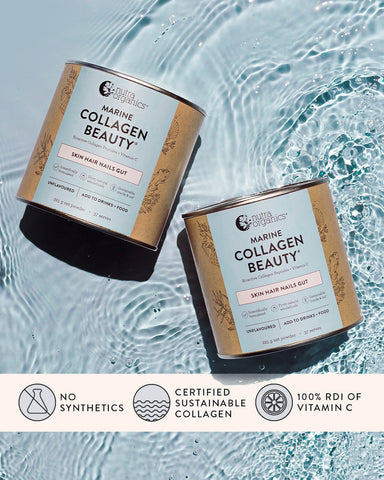 Nutra Organics - Marine Collagen Beauty with Vitamin C (SKIN HAIR NAILS GUT) - Unflavoured (225g)