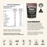 Chief Nutrition Grass-Fed Collagen Protein Powder - Dark Chocolate 450g