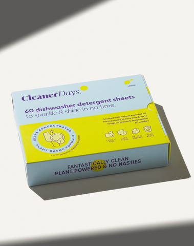 CleanerDays. - Dishwasher Detergent Sheets - Lemon 60 Sheets