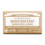 Dr Bronners - Castile Soap Bar - Sandalwood and Jasmine (140g)