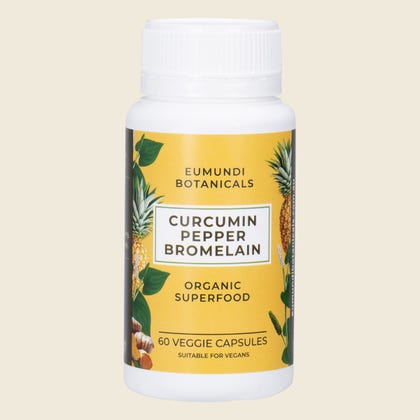 Eumundi Botanicals Curcumin Pepper Bromelain - 60 Capsules