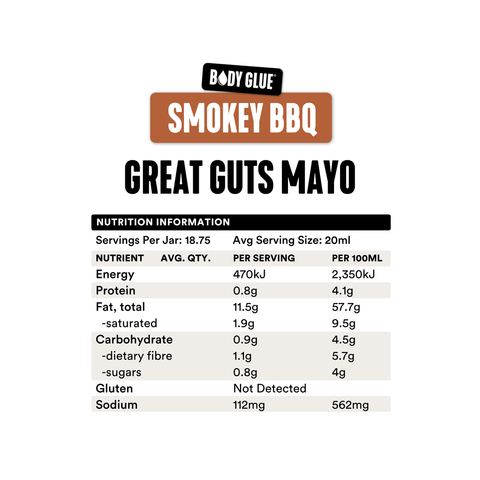 Gevity Rx - Bone broth - Great Guts Mayo - Smokey BBQ (375ml)