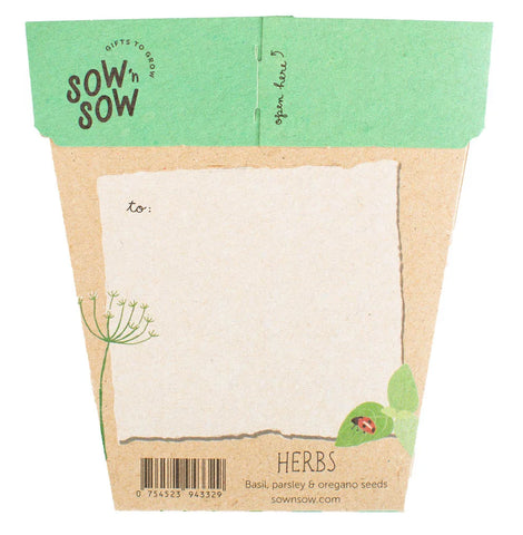 Sow 'n Sow - A Gift Of Seeds -Garden Herbs