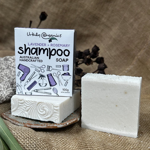 Urthly Organics - Shampoo Bar - Lavender + Rosemary 100g