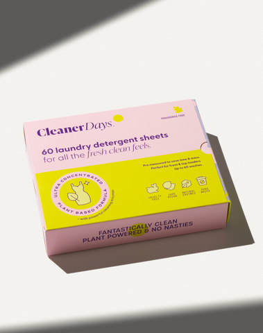 CleanerDays. - Laundry Sheets Fragrance Free - 60 Sheets
