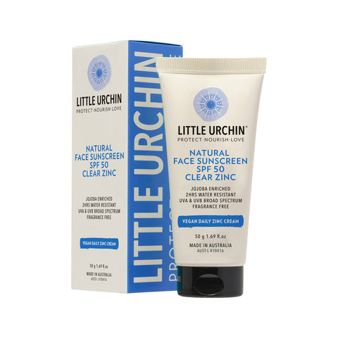 Little Urchin - Face Sunscreen Clear Zinc SPF50 (50g)