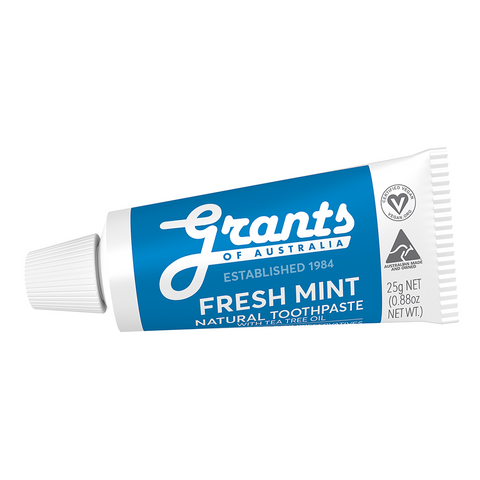 Grants - Natural Toothpaste - Fresh Mint (Travel Size 25g)