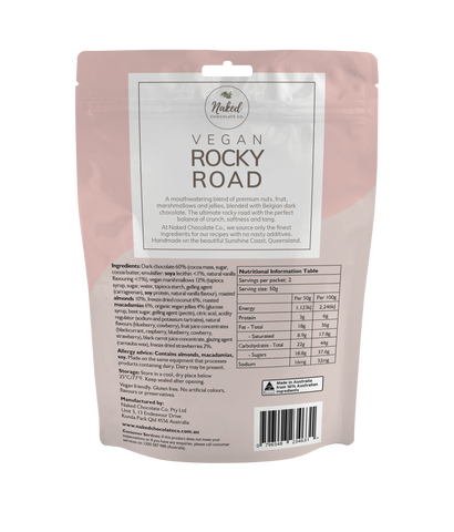 Naked Chocolate Co - 纯素 Rocky Road Dark (100g)