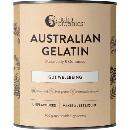 Nutra Organics - Natural Gelatin Powder (Gut Digestive Health) - Unflavoured (300g)