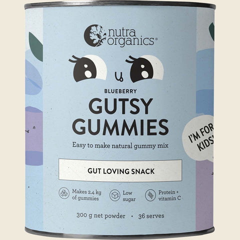 Nutra Organics Gutsy Gummies - Blueberry 300g