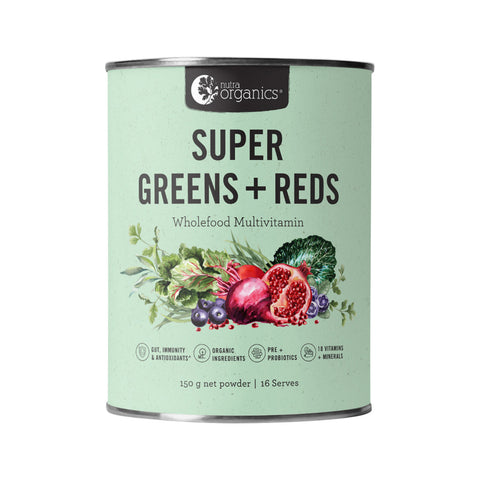 Nutra Organics - Organic Super Greens + Reds 150g