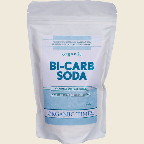 Organic Times Bi Carb Soda - Pharmaceutical Grade 500g