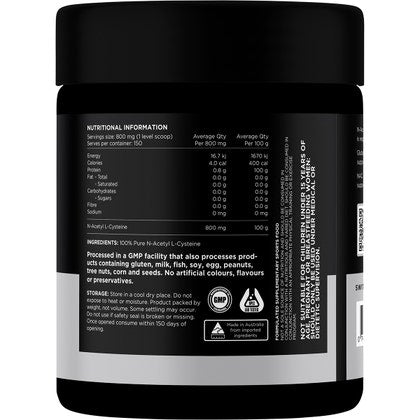 Switch Nutrition - NAC 100% N-Acetyl L-Cystine Unflavoured 120g