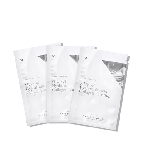 Vanessa Megan - Silver & Hyaluronic Acid Collagen Boosting Sheet Mask (3pack)