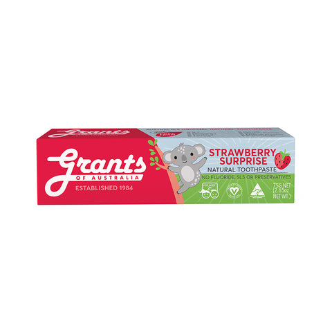 Grants - Kids Natural Toothpaste - Strawberry Surprise (75g)