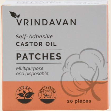 Vrindavan Self Adhesive Castor Oil Patches - 20 Pieces