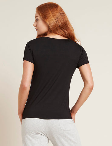 Boody Women's V-Neck T-Shirt - Black