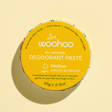 Woohoo Body - Deodorant Paste - Mellow/Bi Carb Free (Plastic-Free Tin 60g)