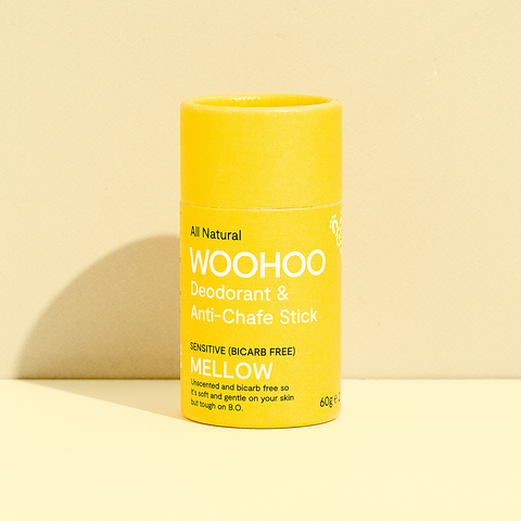 Woohoo Body - Eco Tube Deodorant & Chafe Stick - Mellow/ Bi-Carb Free (60g)