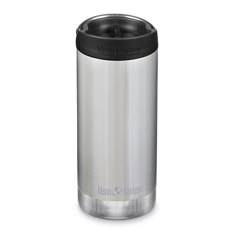 Klean Kanteen Insulated TKWide with Café Cap -Brushed stainless 12 oz (355ml)