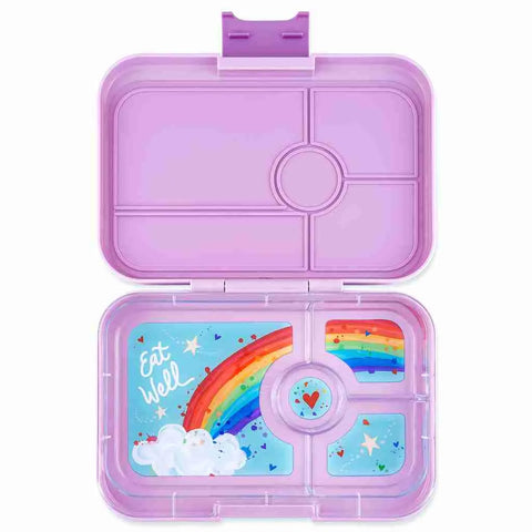 Yumbox Bento Box For Kids and Adults Four Compartment - Tapas (Purple)