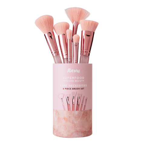 Raww Bare Essentials Make Up Brush Set - 6 piece