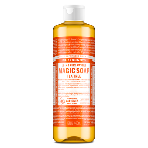 Dr Bronners - 18 in 1 Pure Castile Liquid Soap - Tea Tree (473ml)