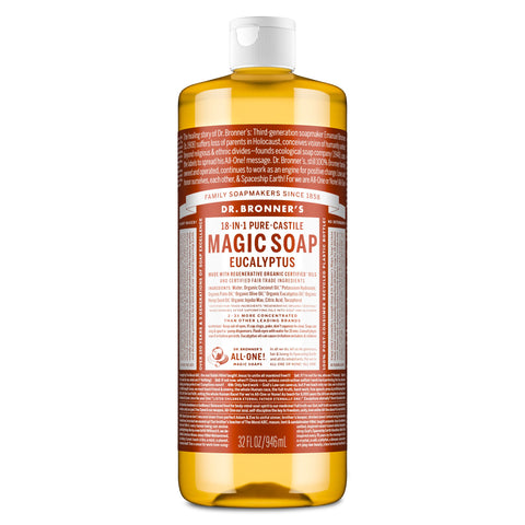 Dr Bronners - 18 in 1 Pure Castile  Liquid Soap - Eucalyptus (946ml)