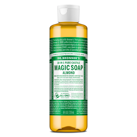 Dr Bronners - 18 in 1 Pure Castile Liquid Soap - Almond (237ml)