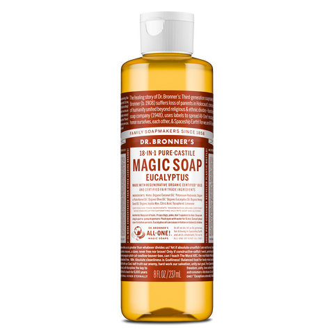 Dr Bronners - 18 in 1 Pure Castile  Liquid Soap - Eucalyptus (237ml)