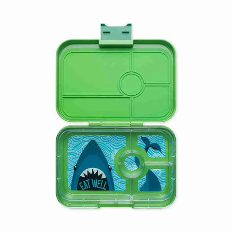 Yumbox - Leakproof Bento Box For Kids and Adults 4 Compartment - Tapas (Green)