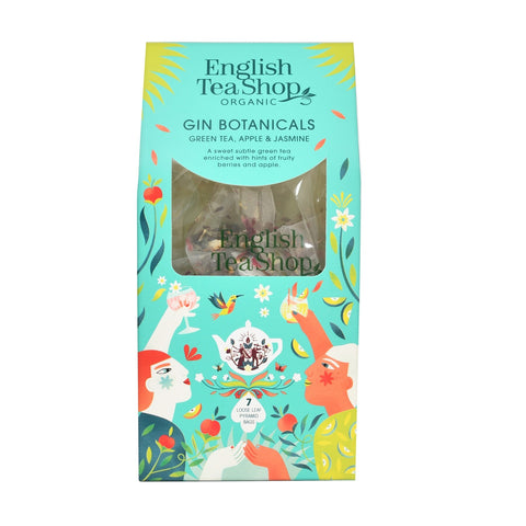 English Tea Shop Gin Botanicals Green Tea, Apple & Jasmine - (7 Pyramid Teabags)