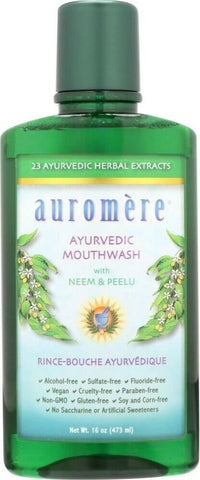 Auromere Mouthwash - Ayurvedic Neem & Peelu 473ml