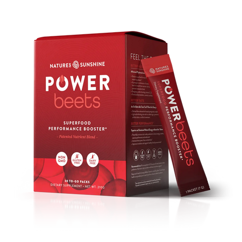 Natures Sunshine - Power Beets Superfood Performance Booster - 30 sachets
