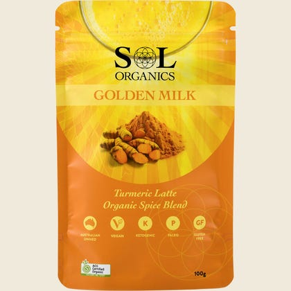 Sol Organic - 有机黄金牛奶姜黄混合物 130g