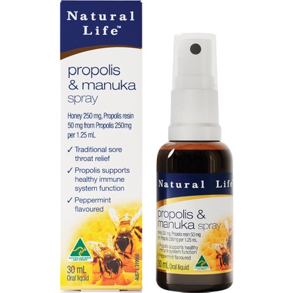 Natural Life - Propolis & Manuka Spray 30ml